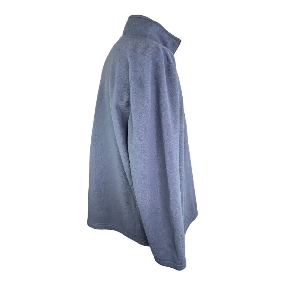 North Face Sweater Mens Blue XL Pullover 1/2 Zip Mock‎ Neck Knit EUC